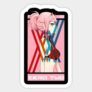 Anime Zero Two XX Sticker